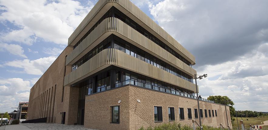 The new Department of Materials Science and Metallurgy building on Charles Babbage Road, Cambridge