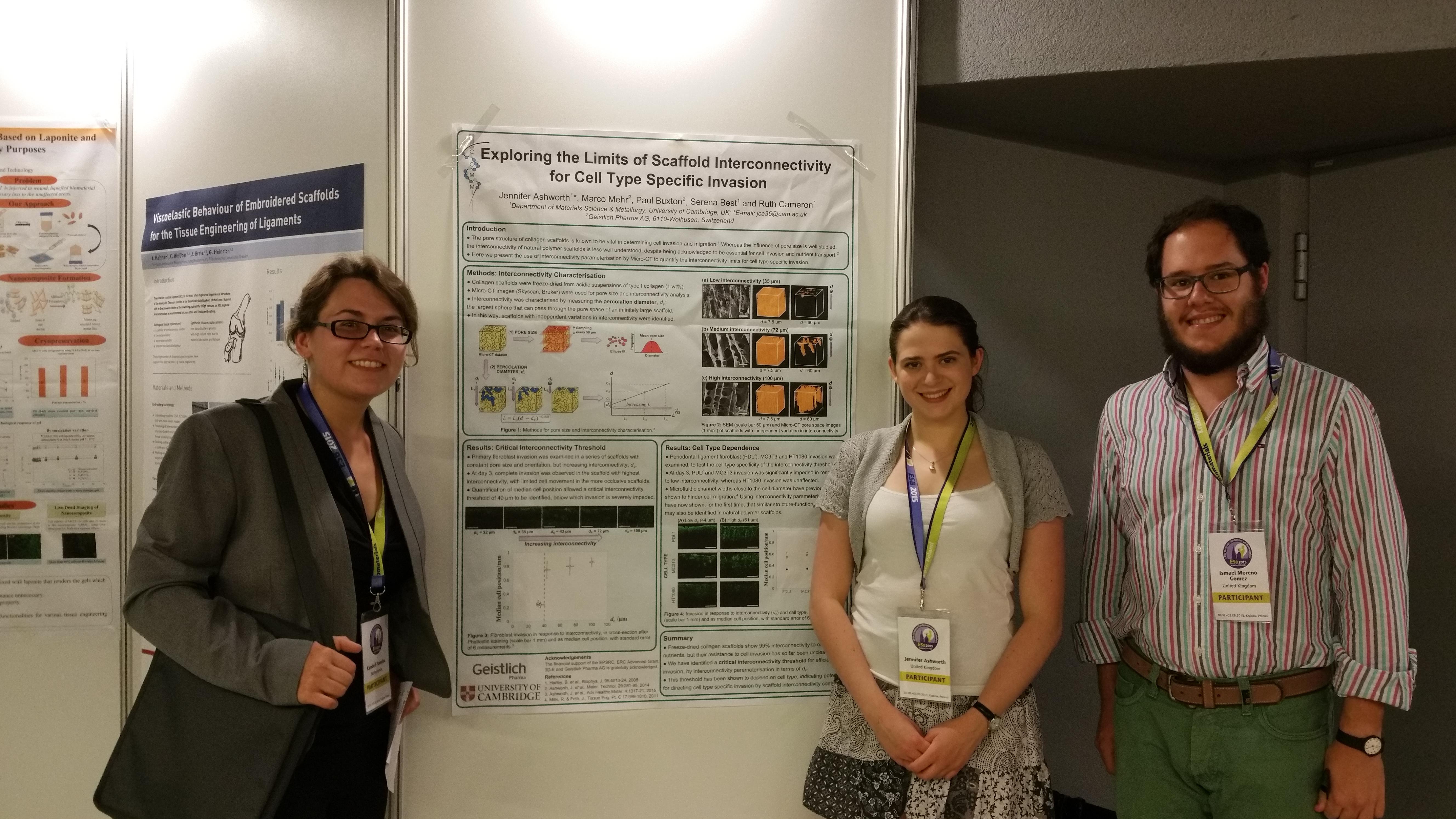 Members of CCMM attend the European Society for Biomaterials Conference in Poland